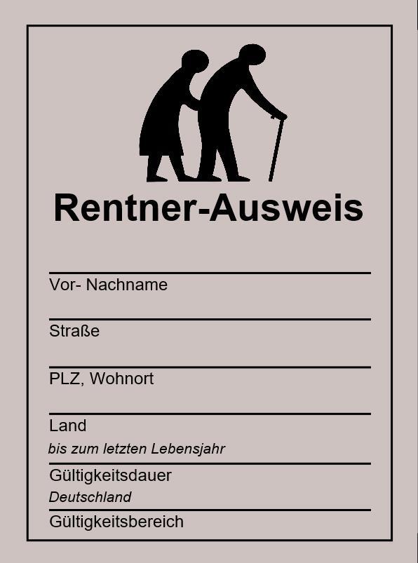 Eigene Rede Zum Eintritt In Den Ruhestand Glückwunschkarte zum Eintritt in den Ruhestand, incl. Ausweis & Umschlag